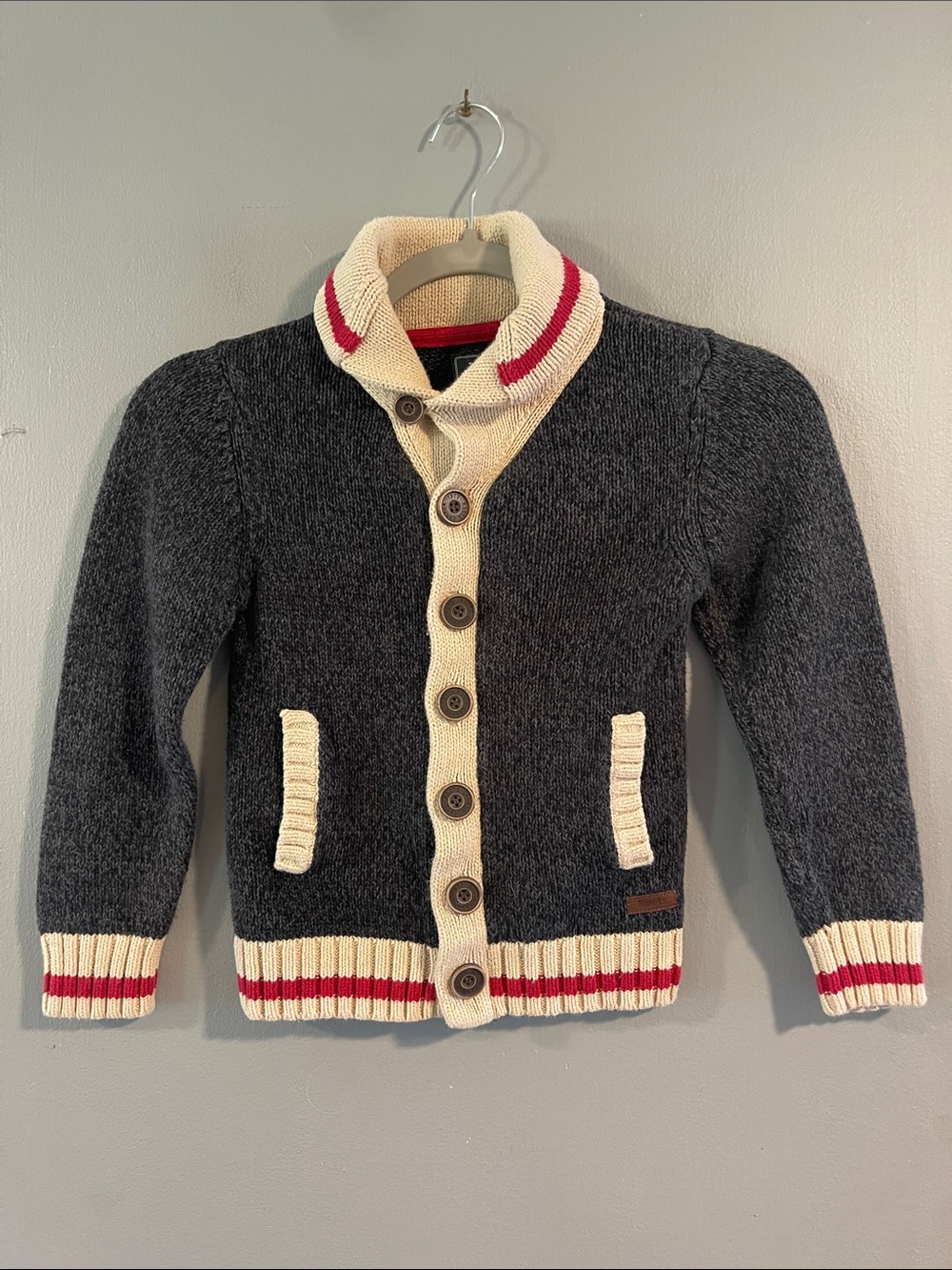 Roots Cabin Shawl Cardigan youth Small size 5/6